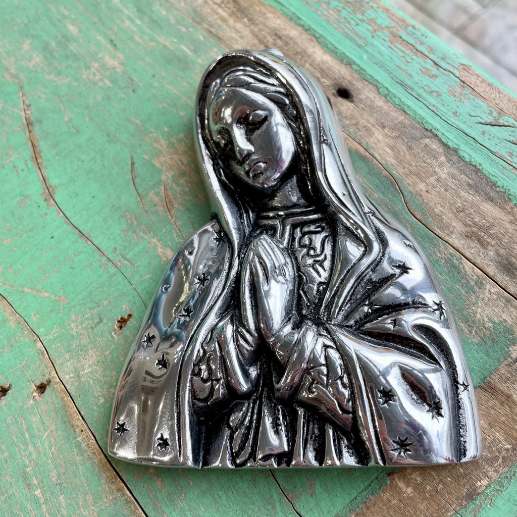 Pewter Praying Mary