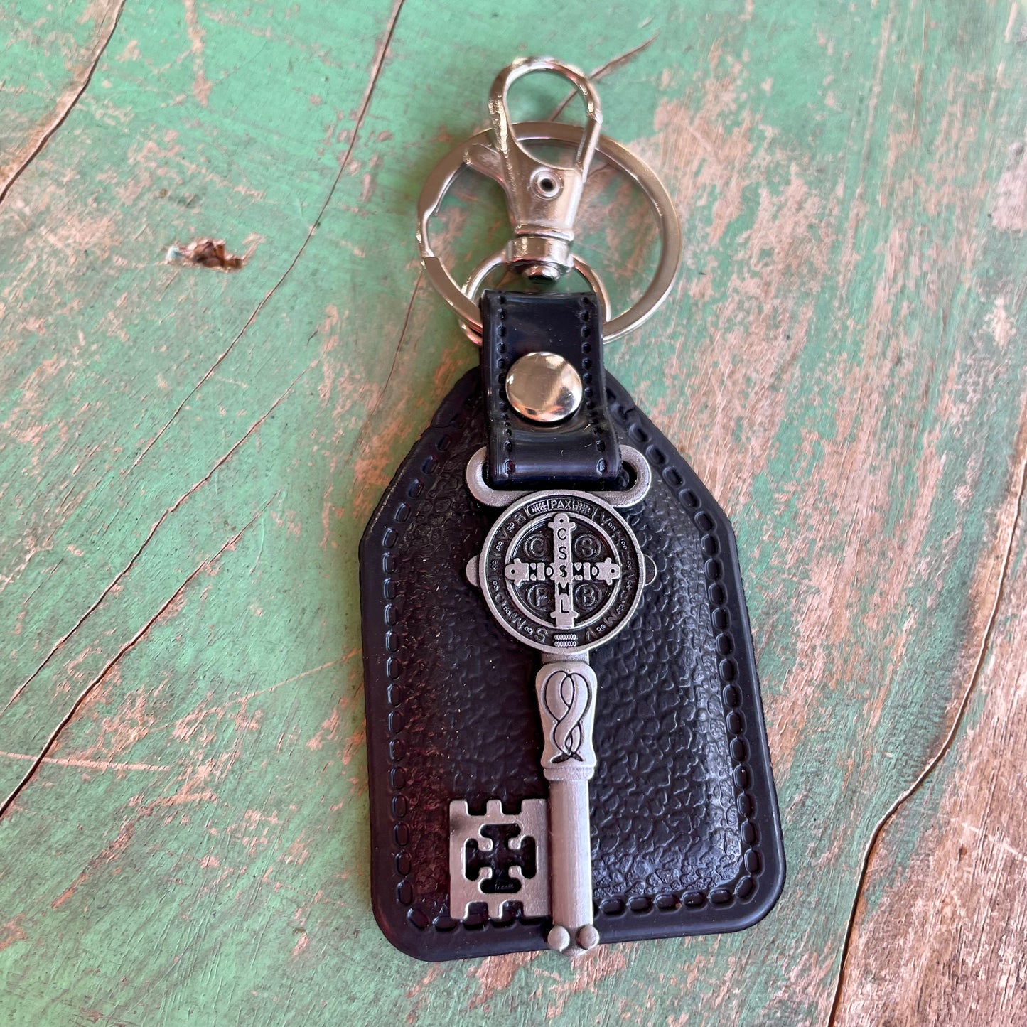 PU Leather Saint Keychains