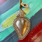 Small 5" Sacred Heart Tin Ornament