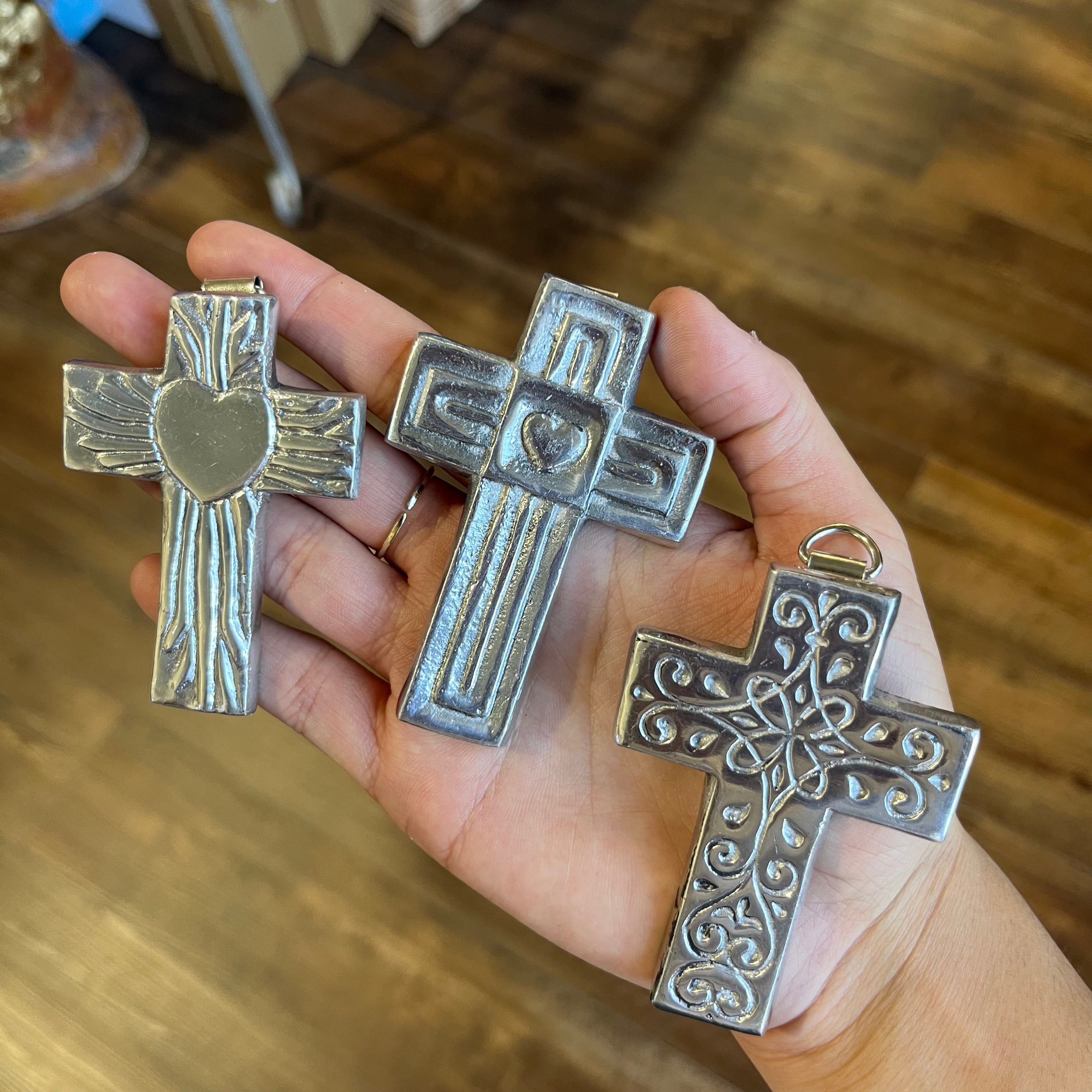 Mini Pewter Cross