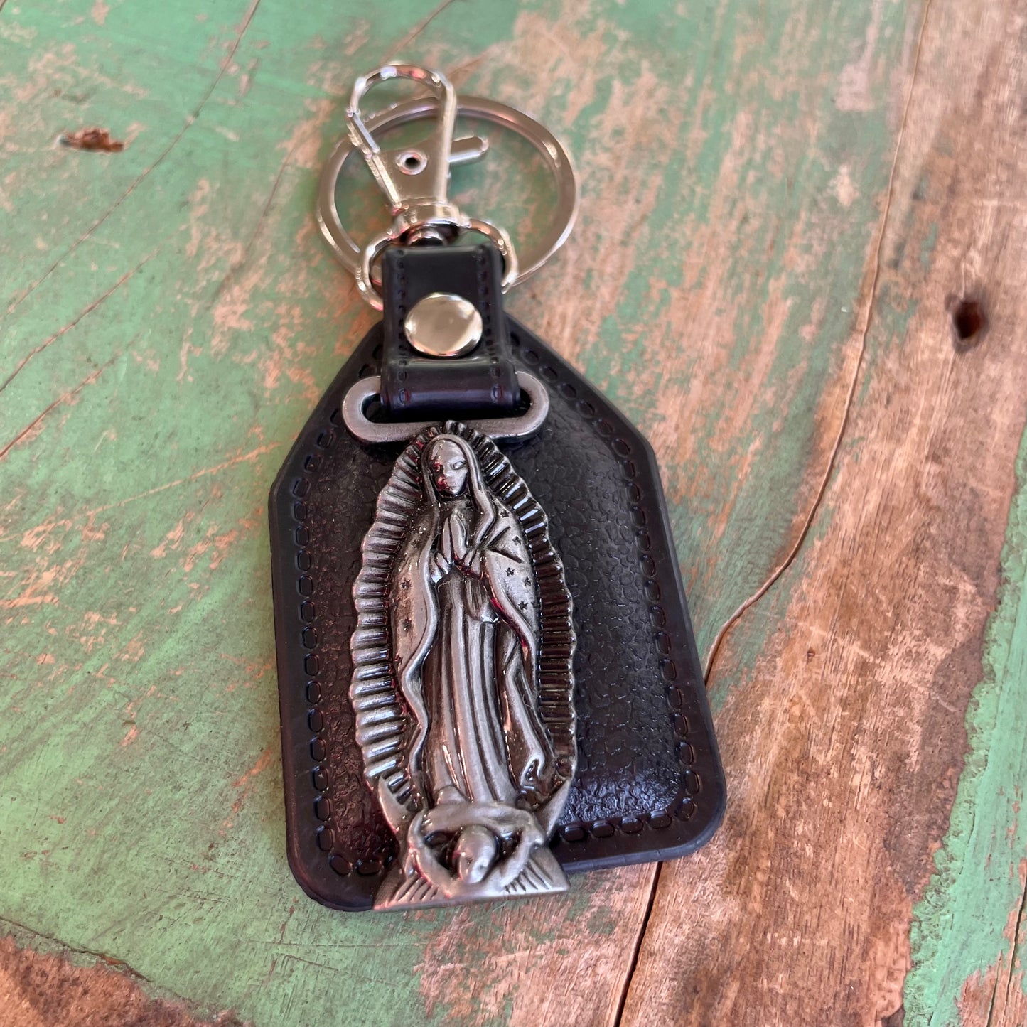 PU Leather Saint Keychains