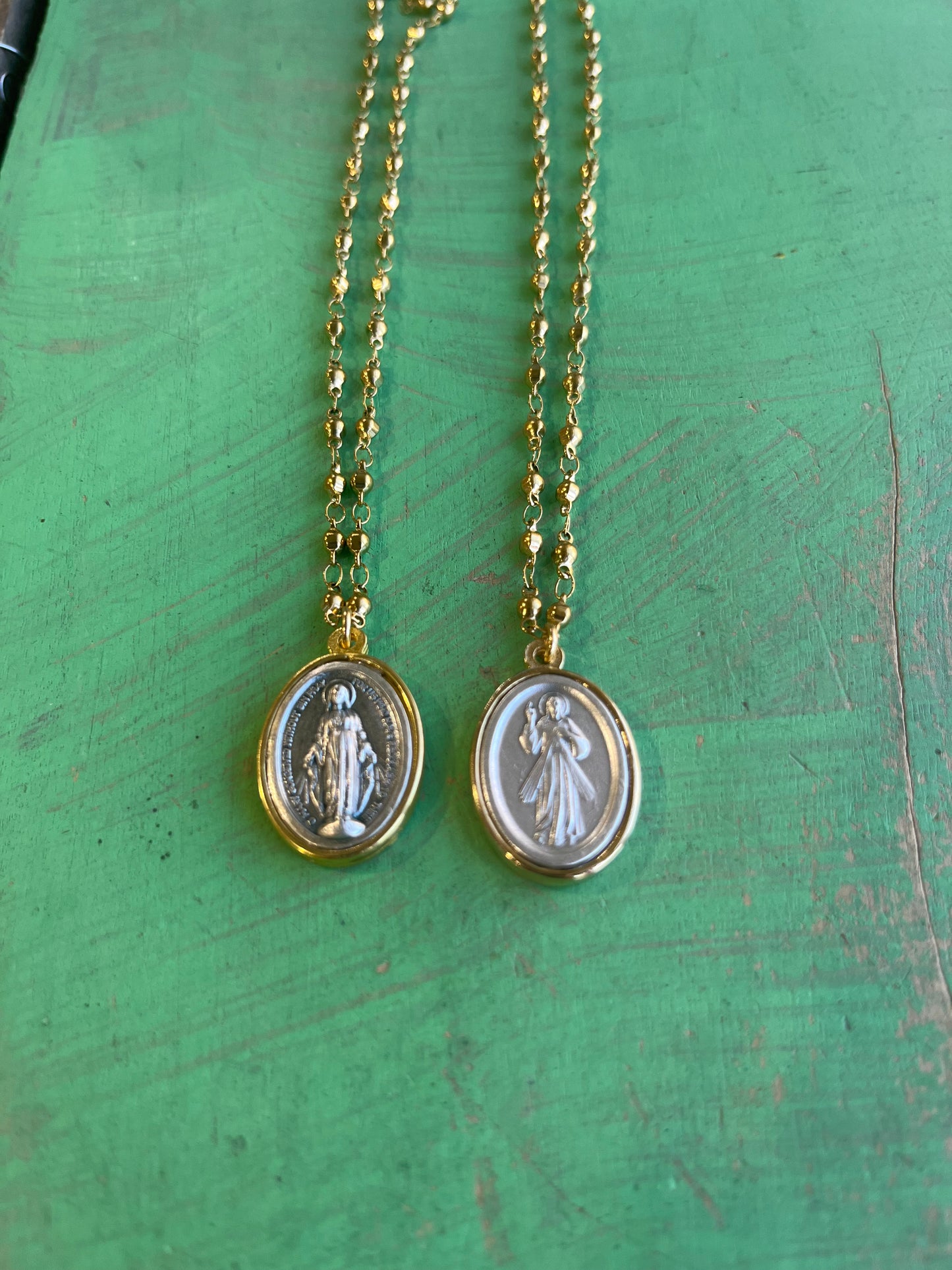 Miraculous Medal or Divine Mercy Necklace