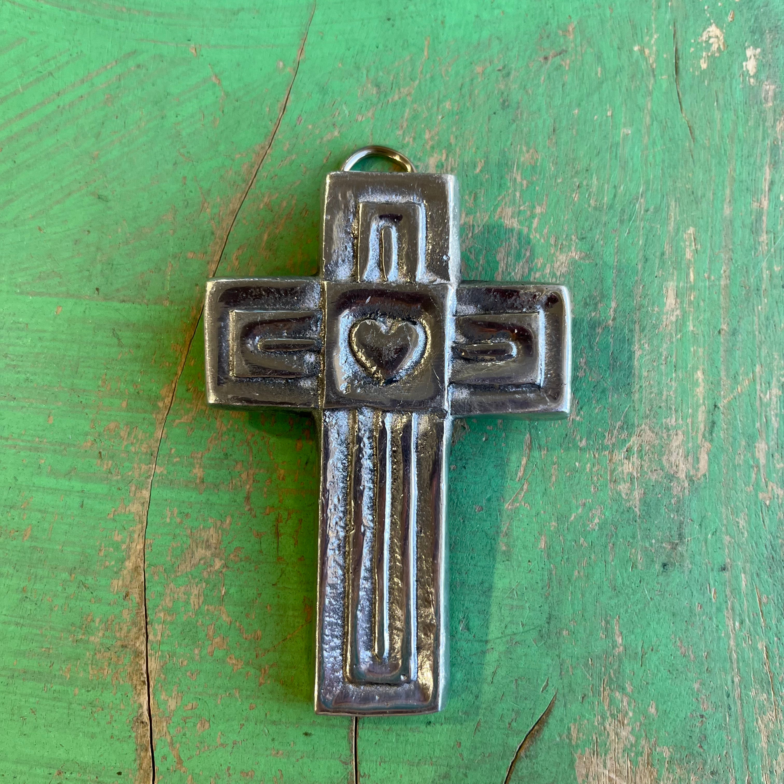 Mini Pewter Cross