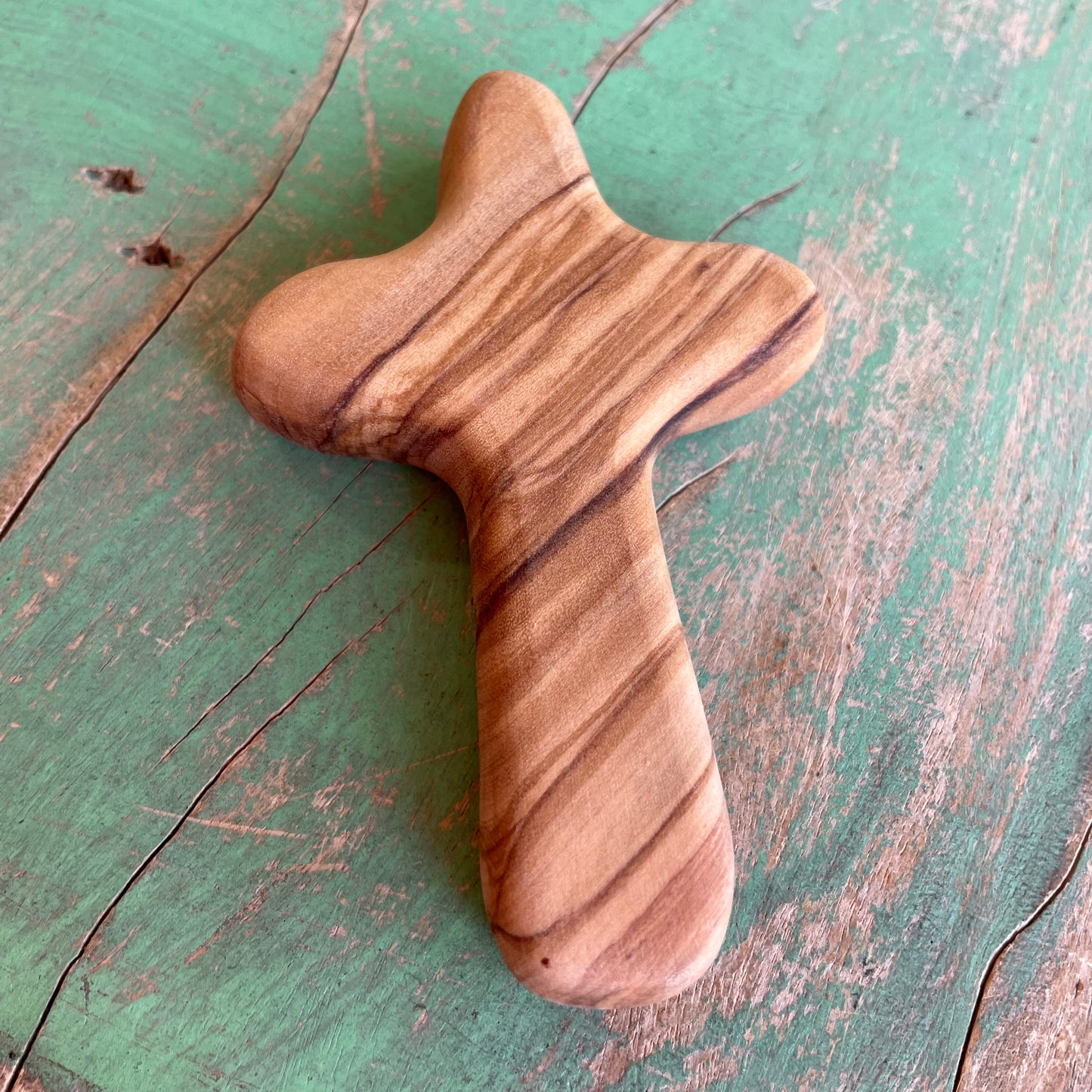 Olive Wood Palm Cross