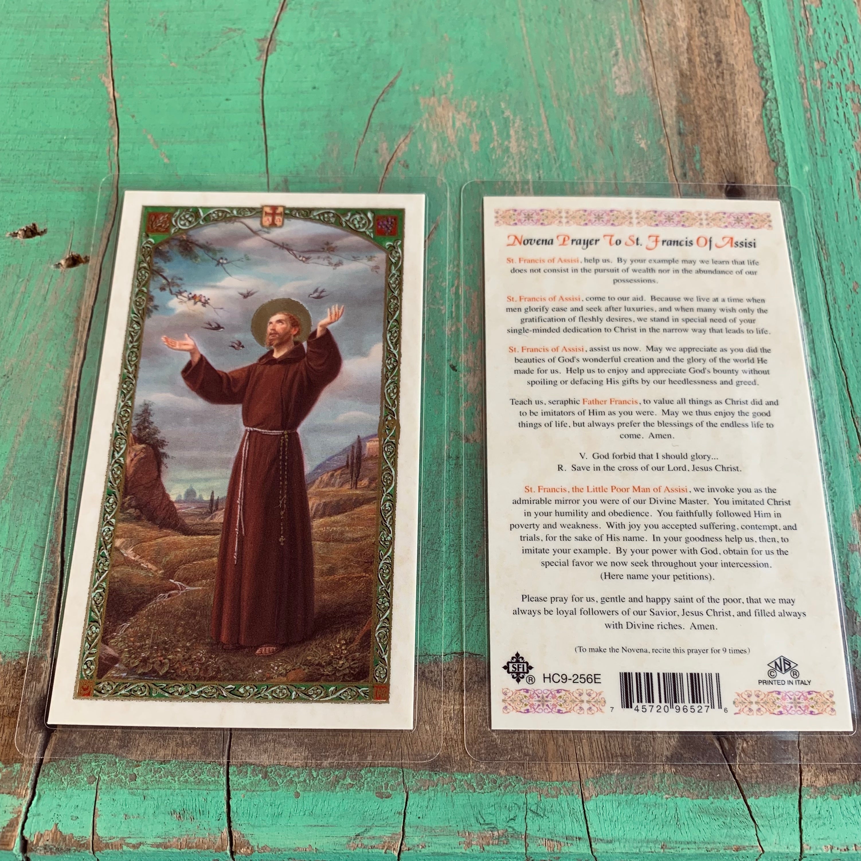 Laminated Saint Prayer Card