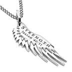 Michael’s Wing Strenght  24” Necklace