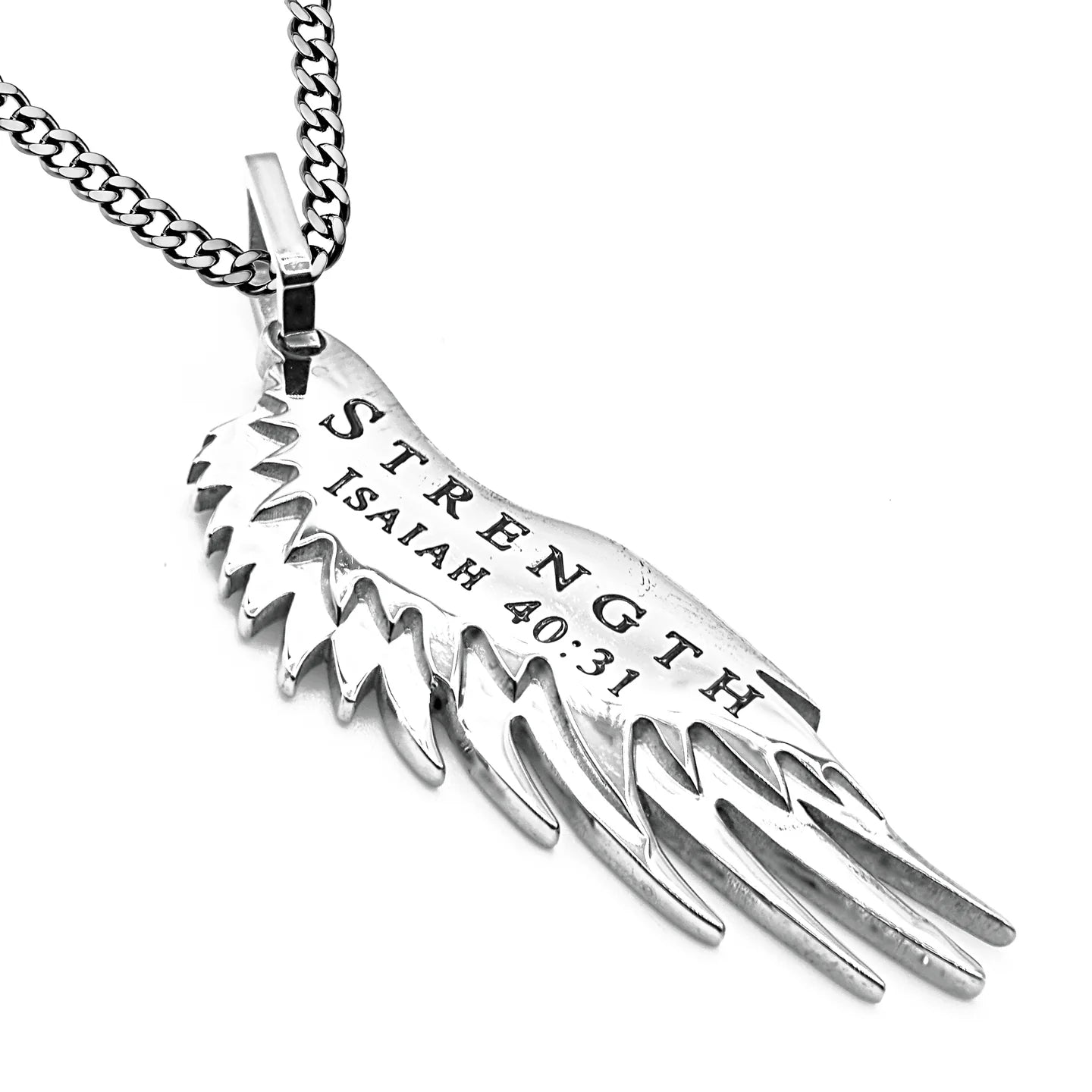 Michael’s Wing Strenght  24” Necklace
