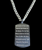 Armour Of God Helmet Shield 24" Necklace