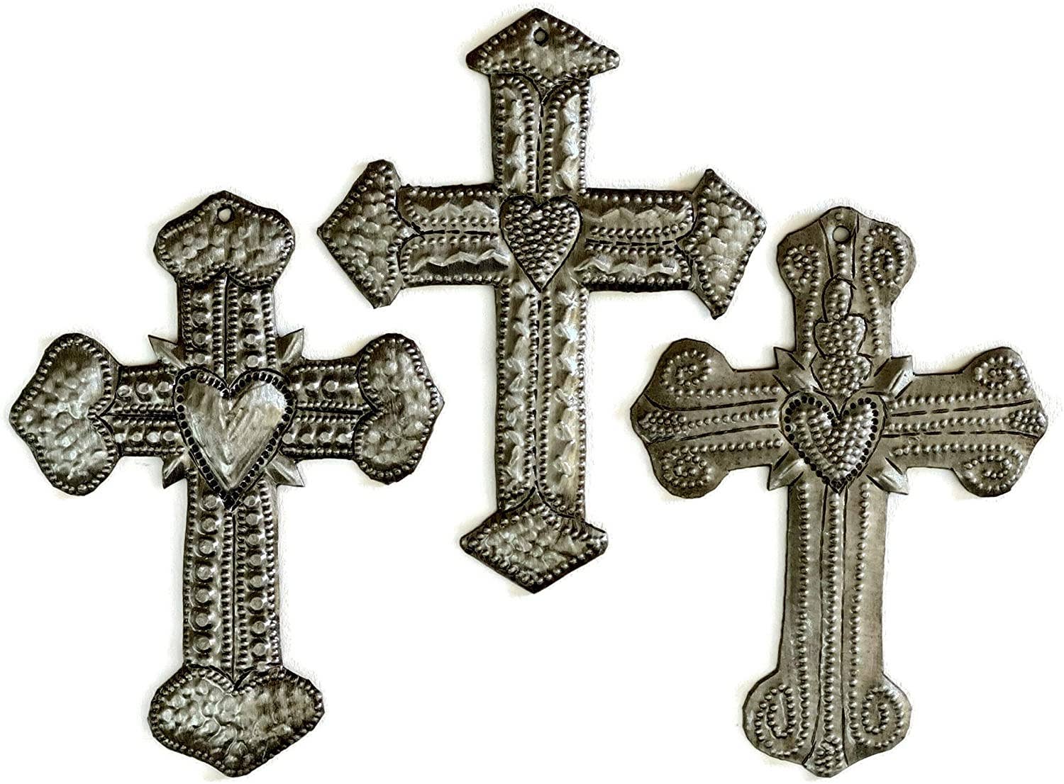 Small Sacred Heart Cross Ornaments