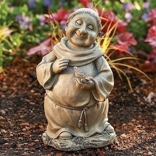 Garden Monk with Dove