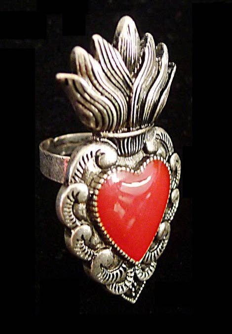 Sacred Heart style Ring