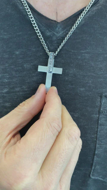 Men's I.D. Cross 24” Necklace