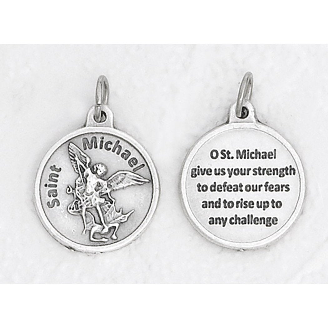 Round Italian St Michael Medal