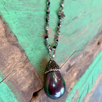Drop and Cross Necklace