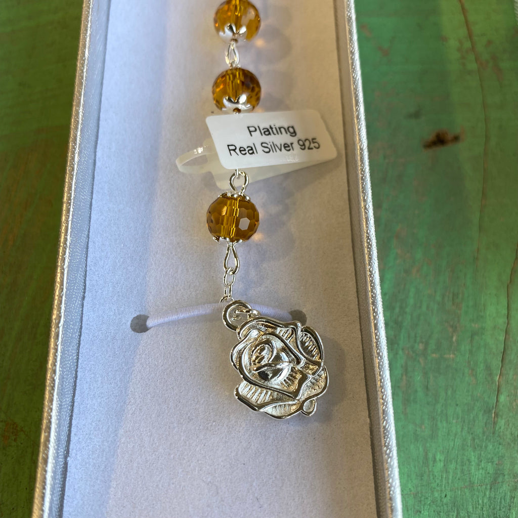Boxed Crystal Rosary Bracelet