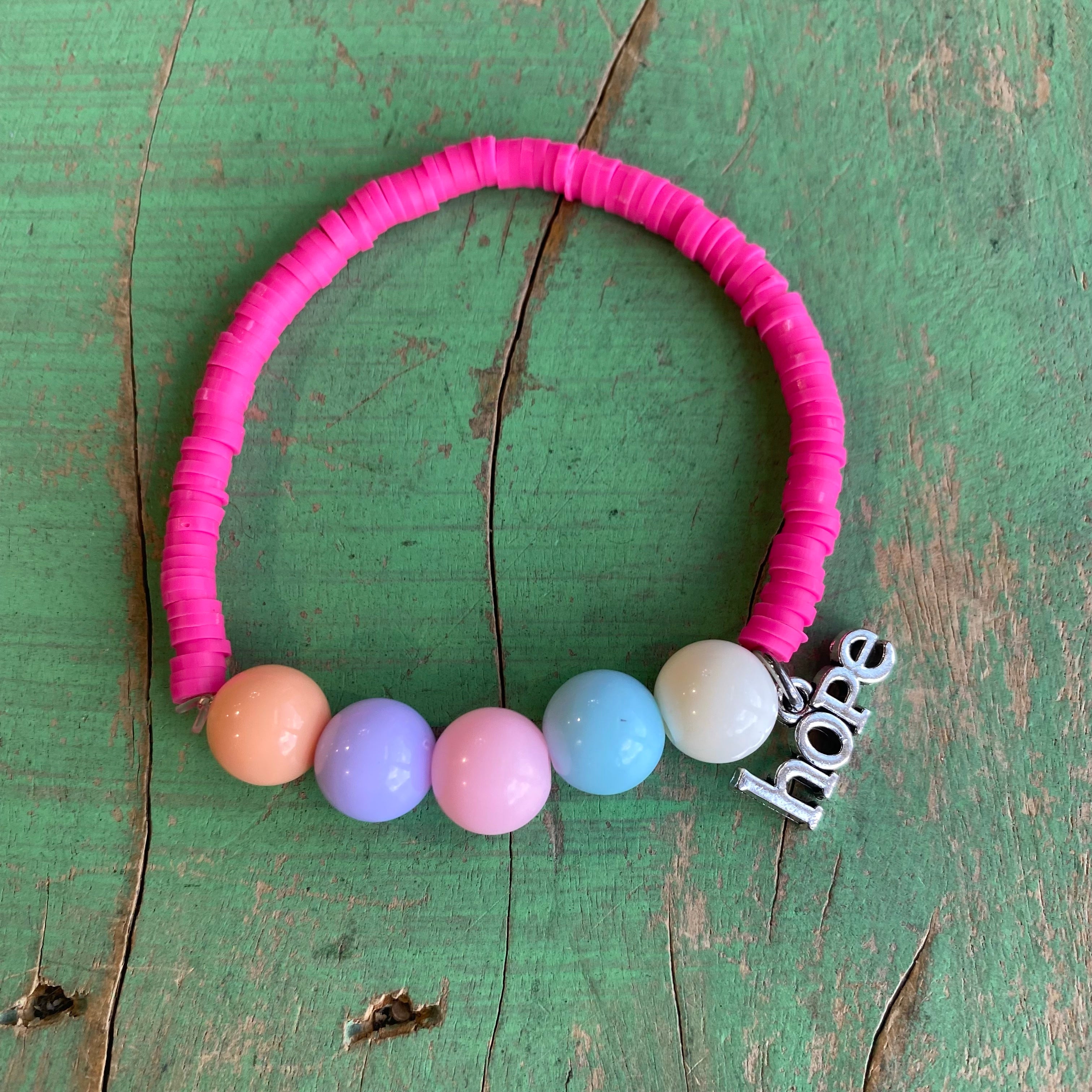 Hope Pastel Bubble Bead Bracelet