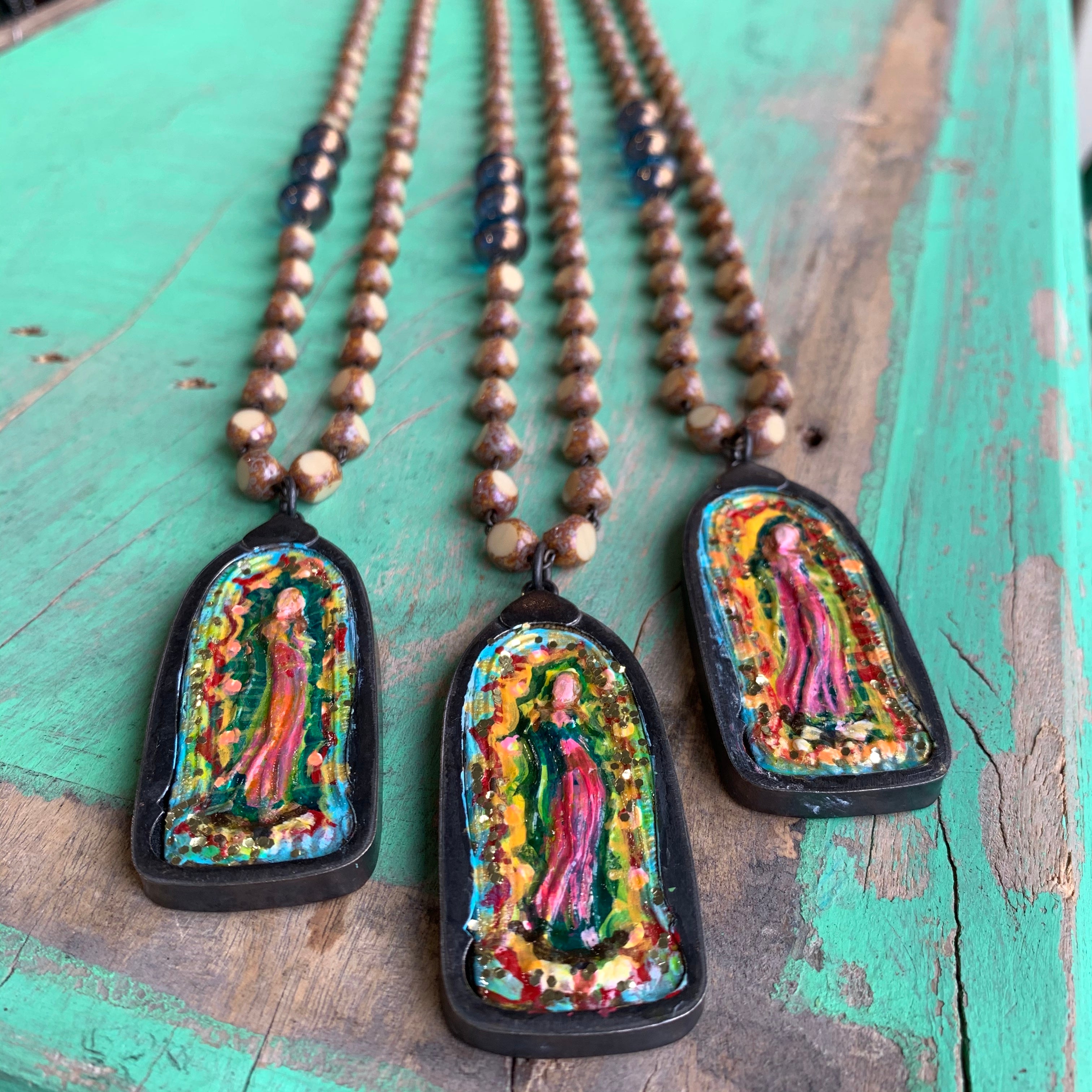 Lydia Hand Painted OLG Necklace