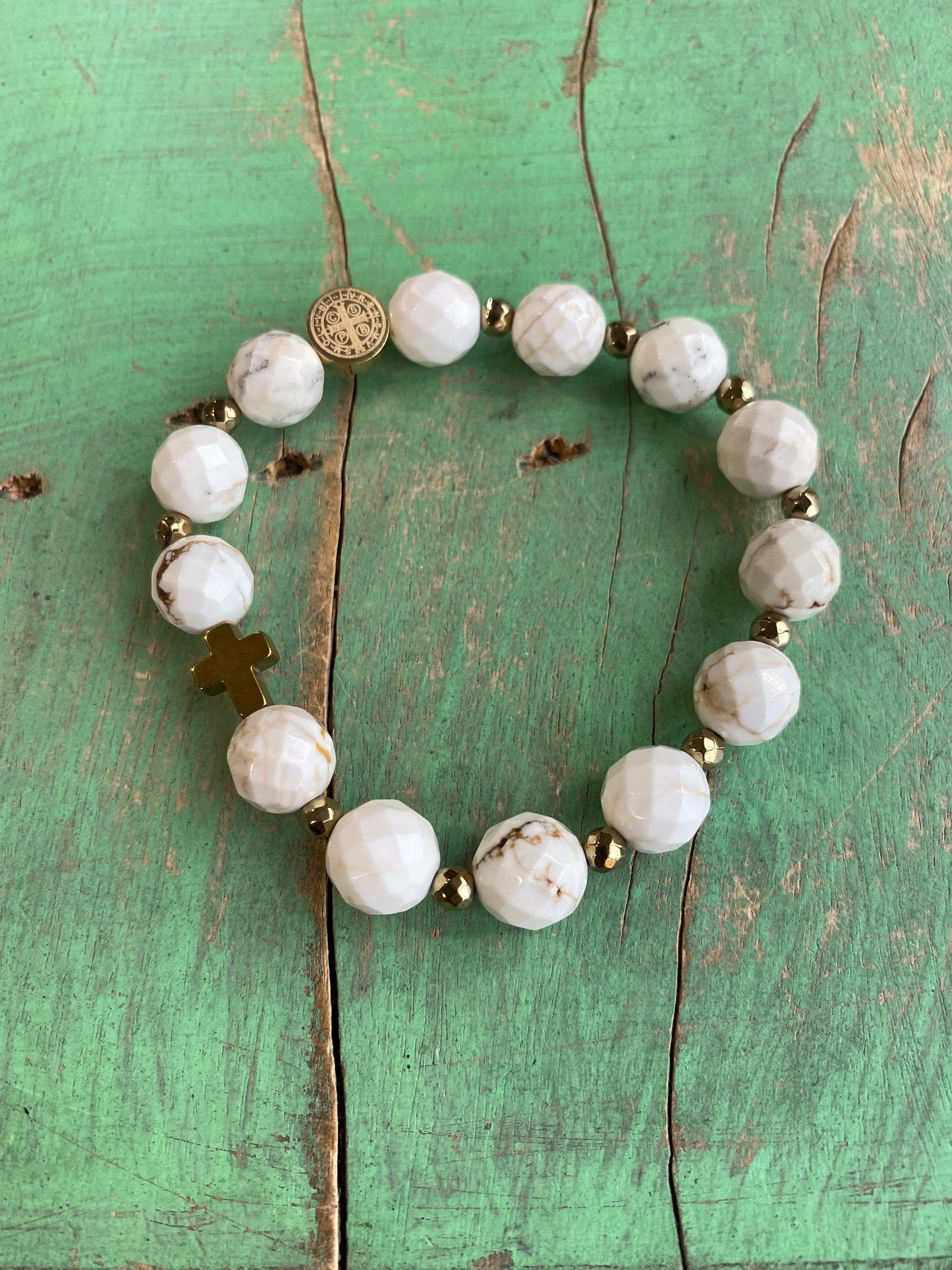 Natural Stone Rosary Bracelet