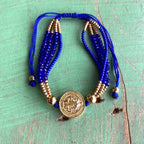 St Benedict Crystal Bead Layer Bracelet