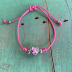 Breast Cancer Awareness Heart Bracelet