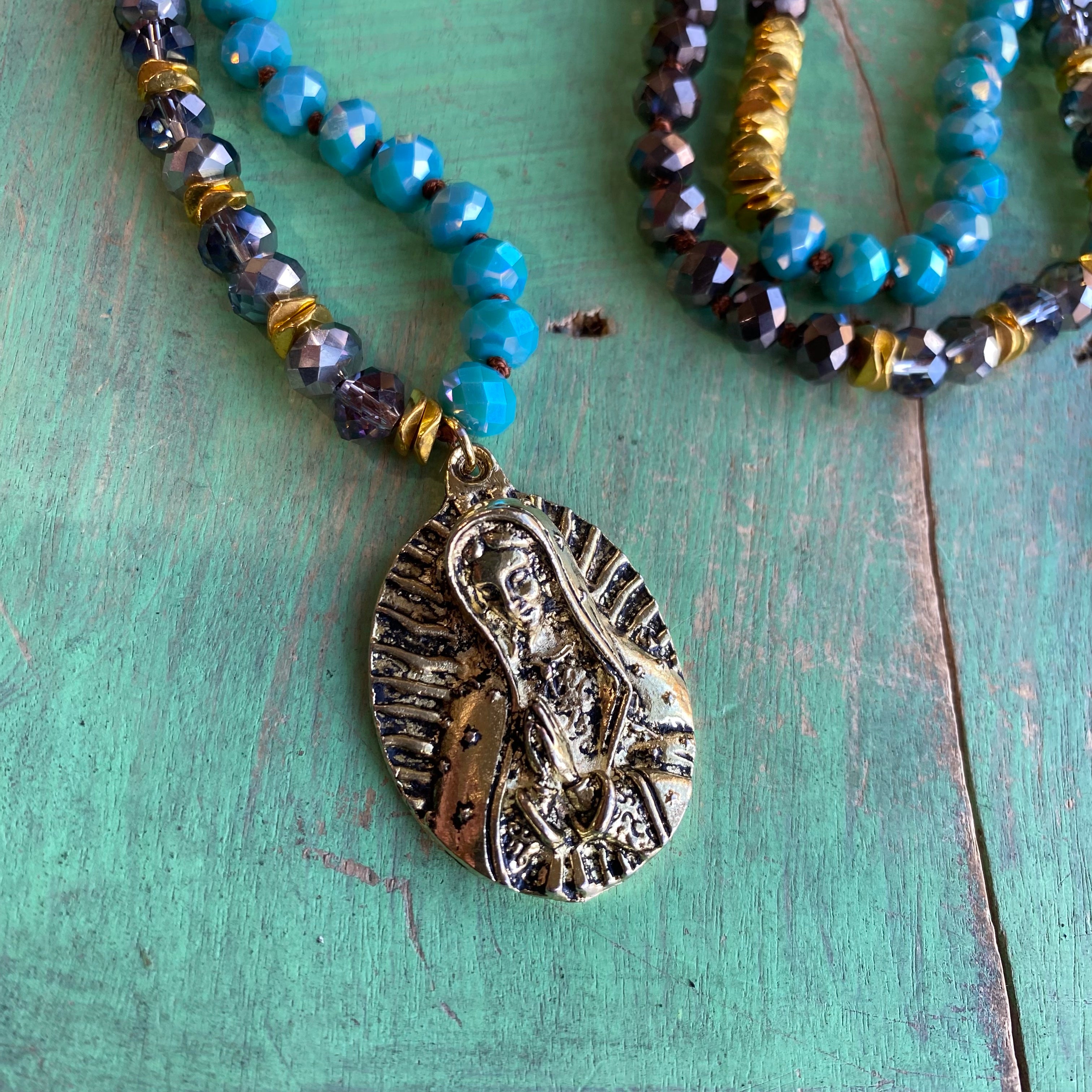 Crystal Rays of Our Lady Necklace