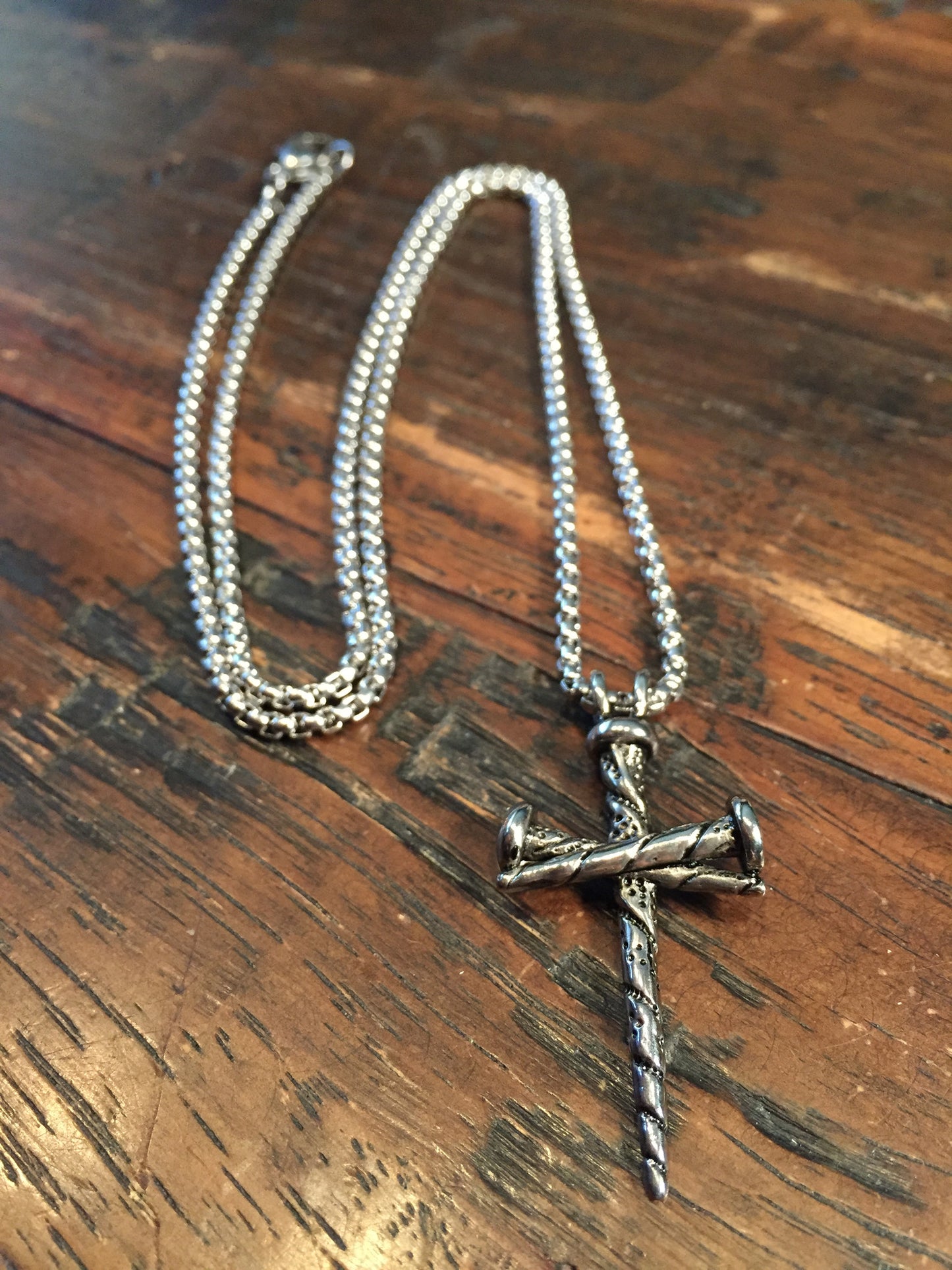 Men's Nail Cross Necklace