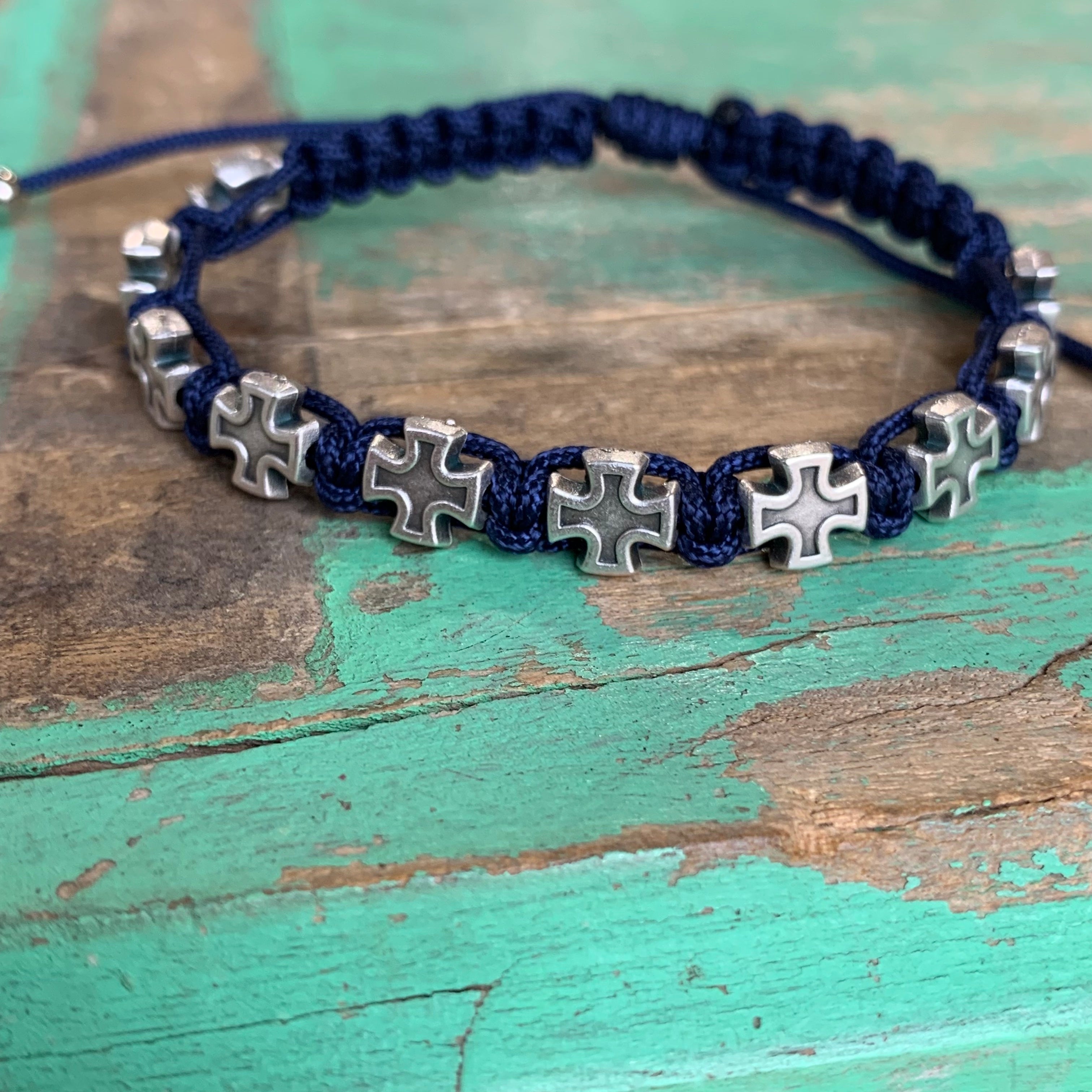 Silver Cross Protection Bracelet