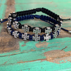 Silver Cross Protection Bracelet