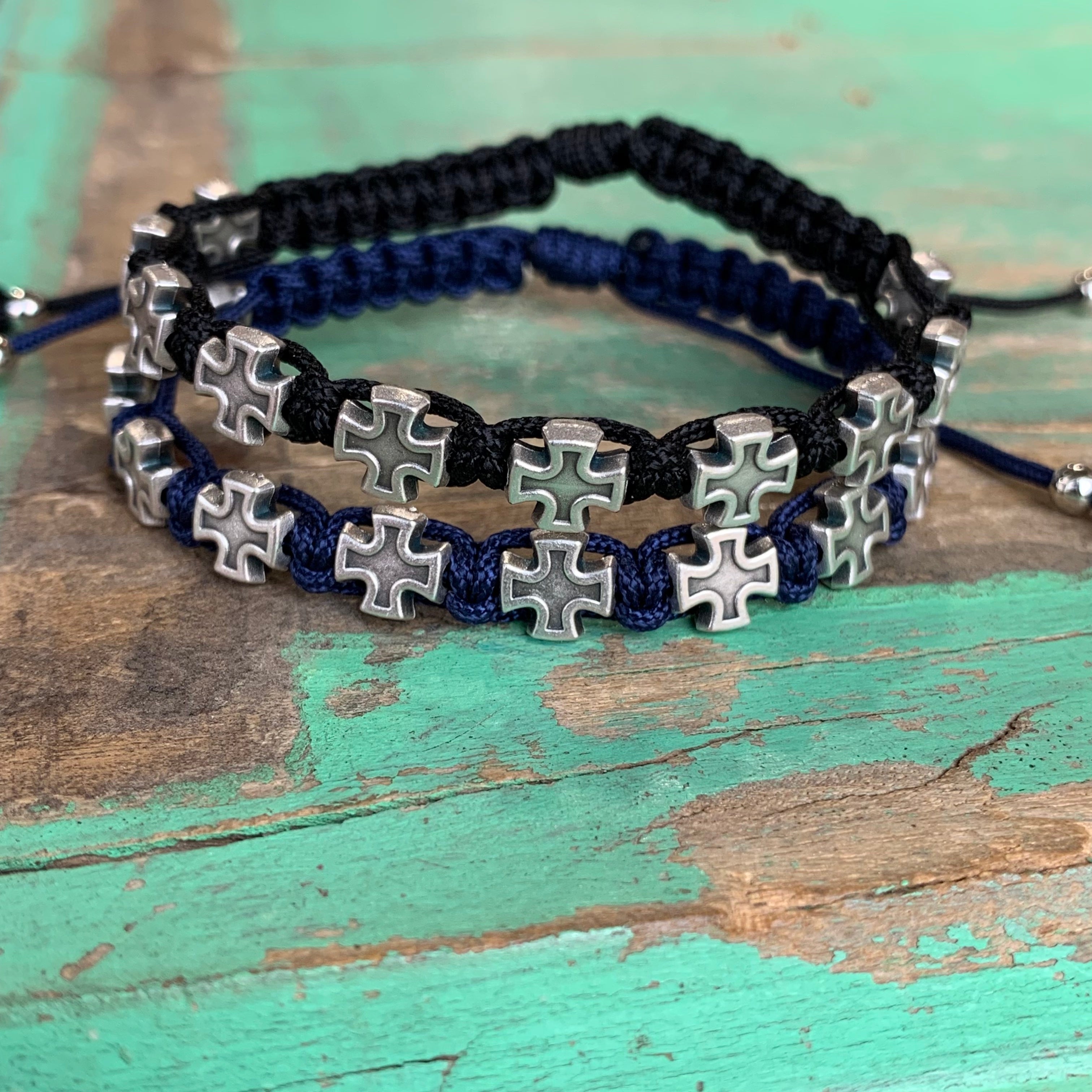 Silver Cross Protection Bracelet