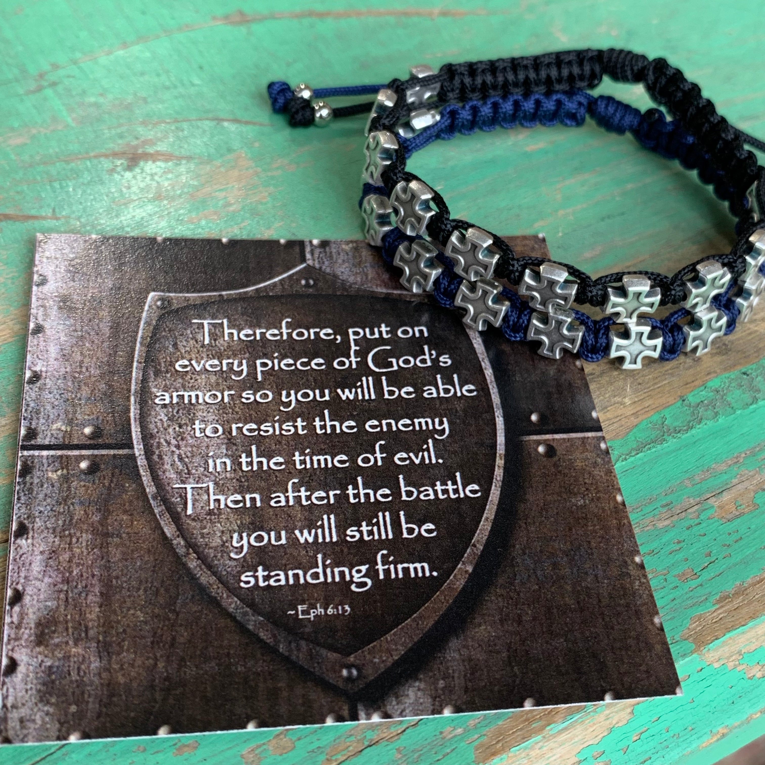 Silver Cross Protection Bracelet