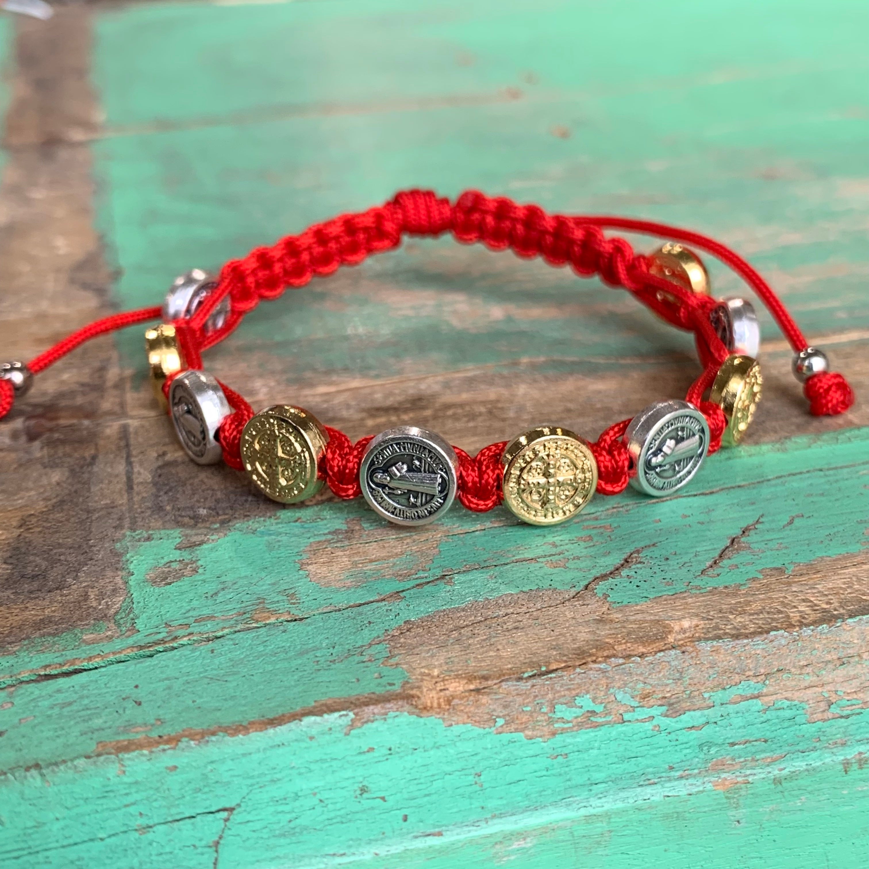 Two Toned St Benedict Protection Bracelet