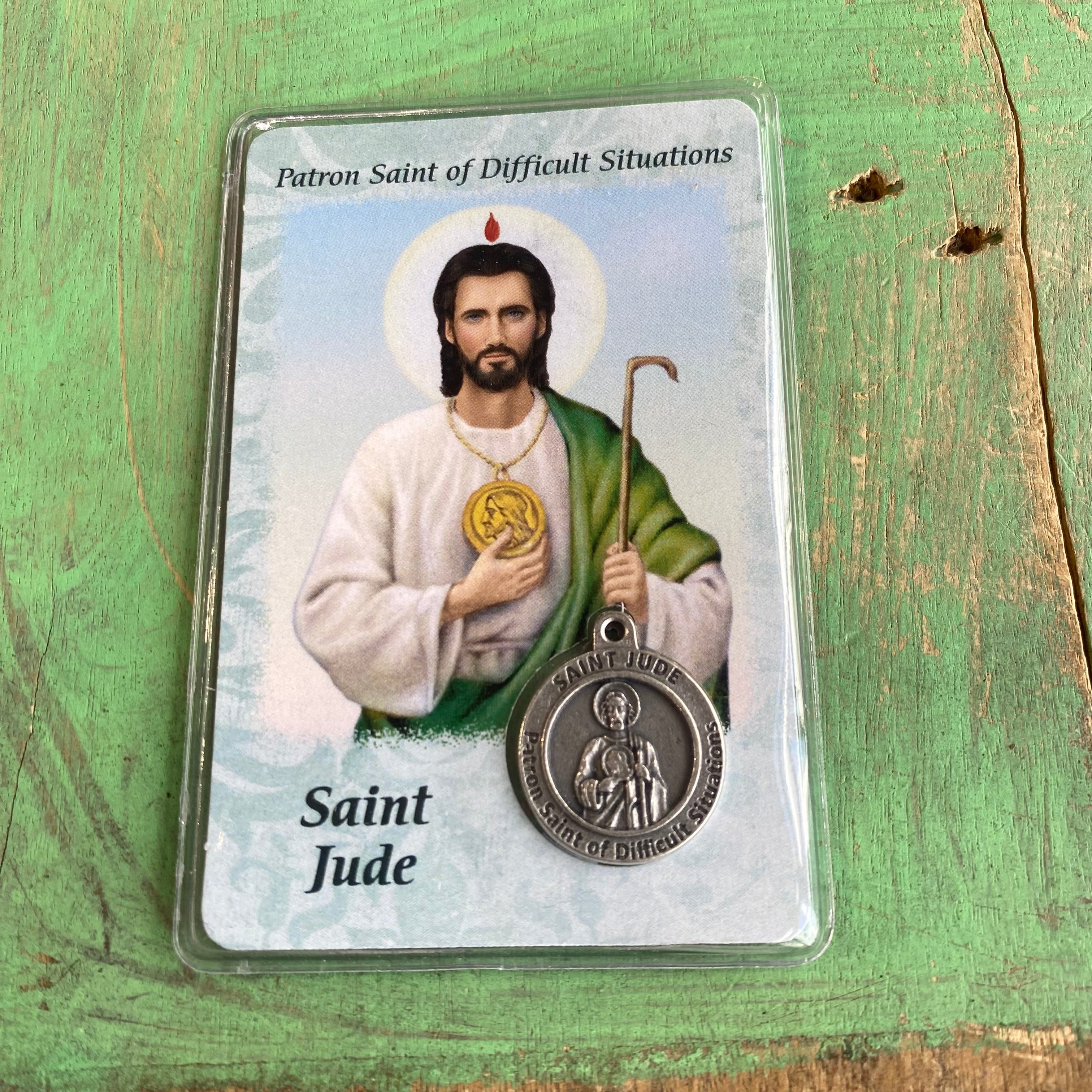 Healing Saints Prayer Cards with Medals