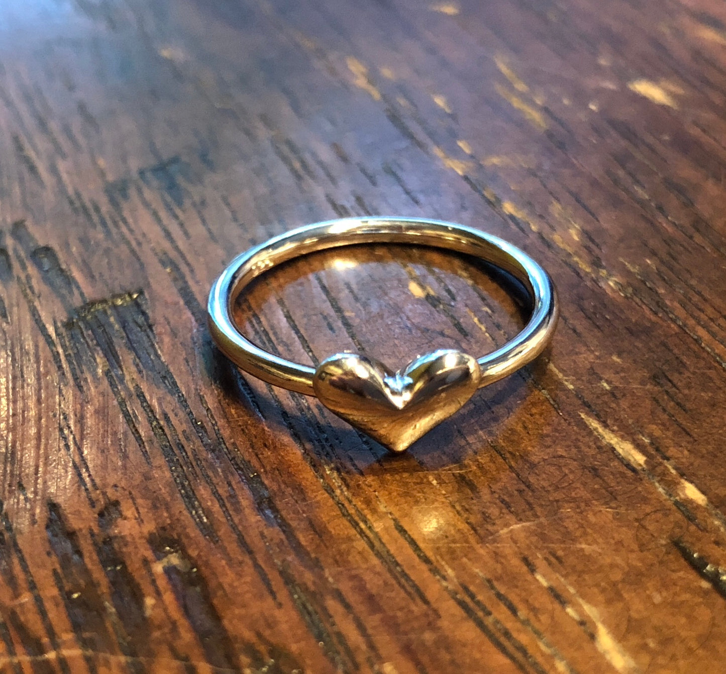 Sterling Silver Puffy Heart Ring