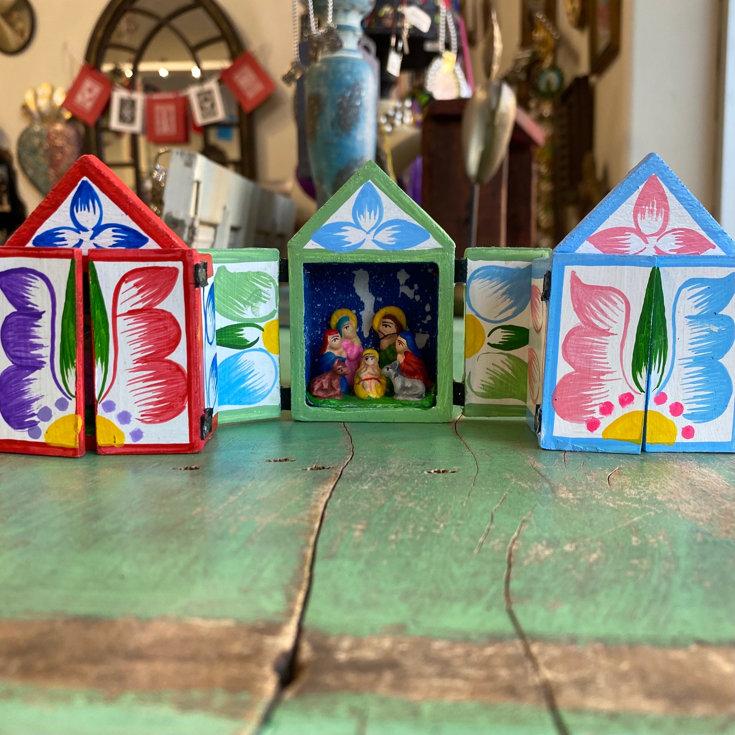 Small Nativity Retablo Box