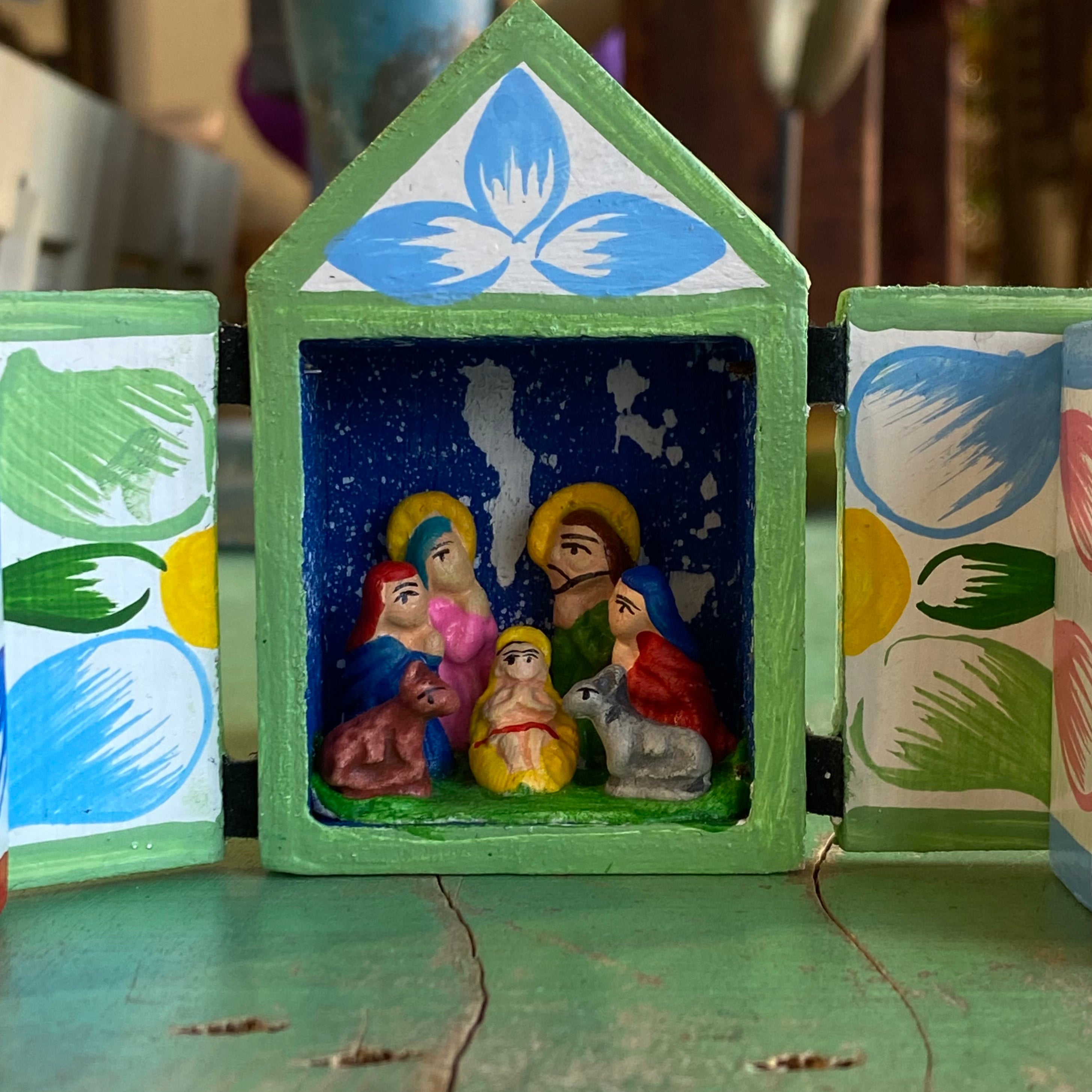 Small Nativity Retablo Box