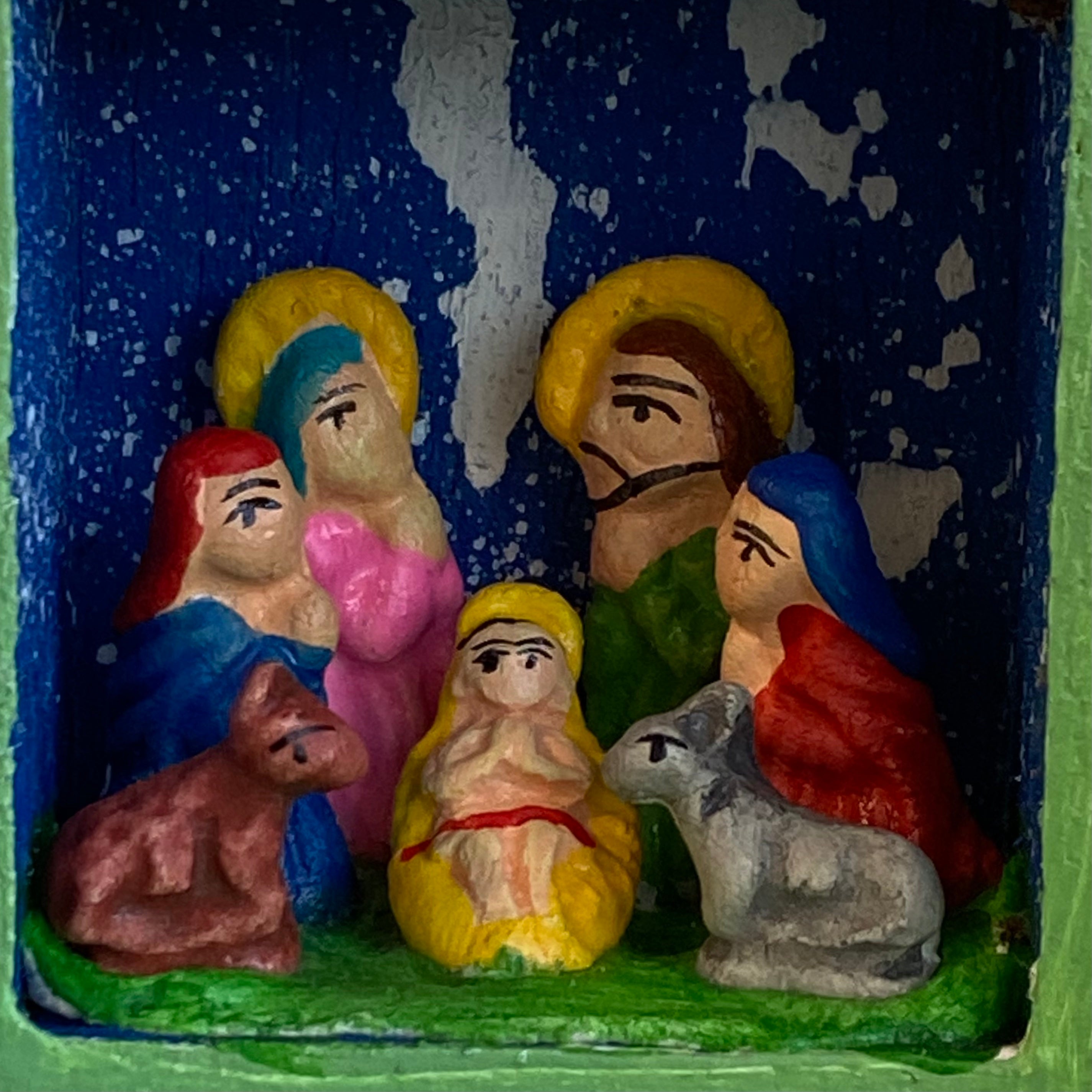 Small Nativity Retablo Box