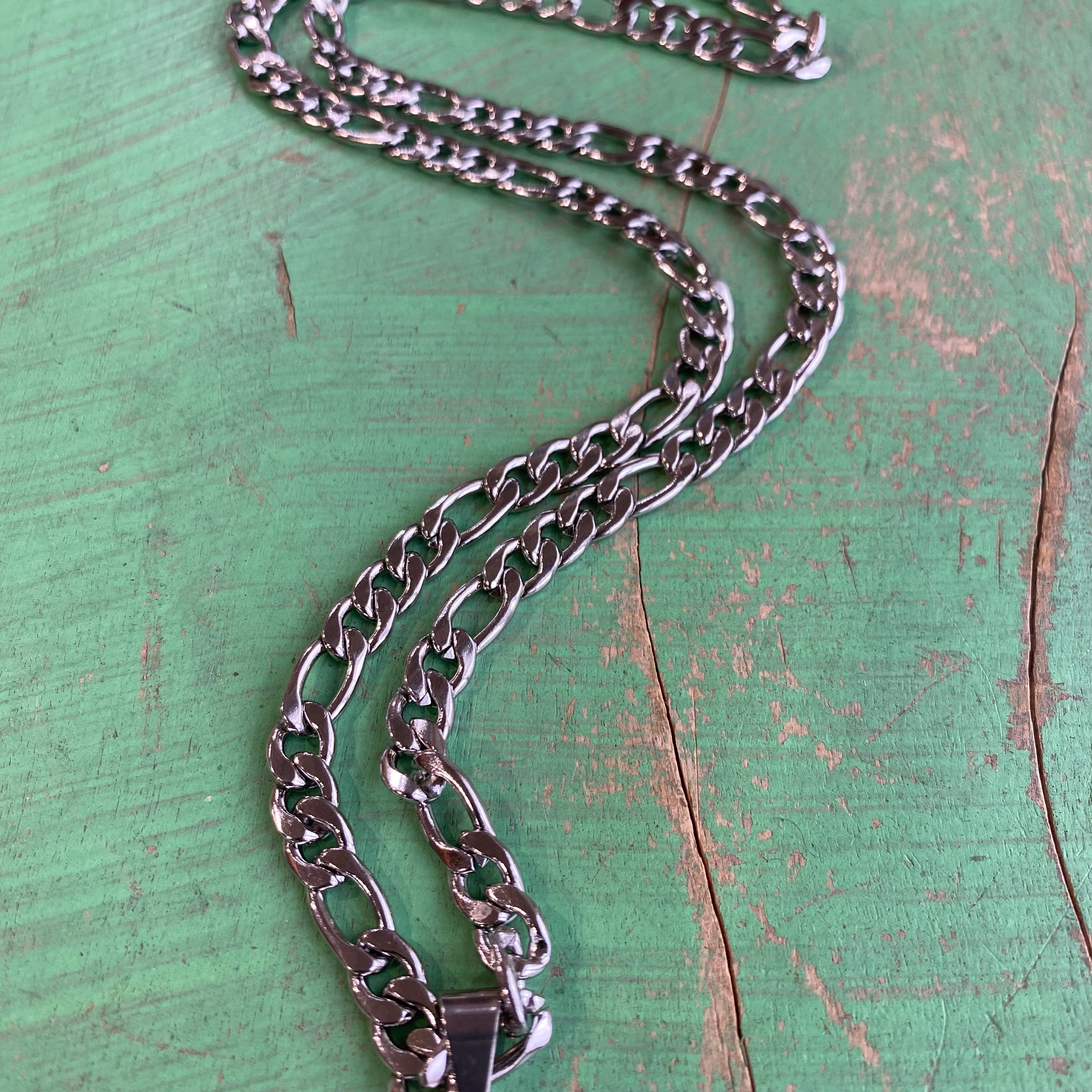 St Benedict Crucifix Figaro Chain