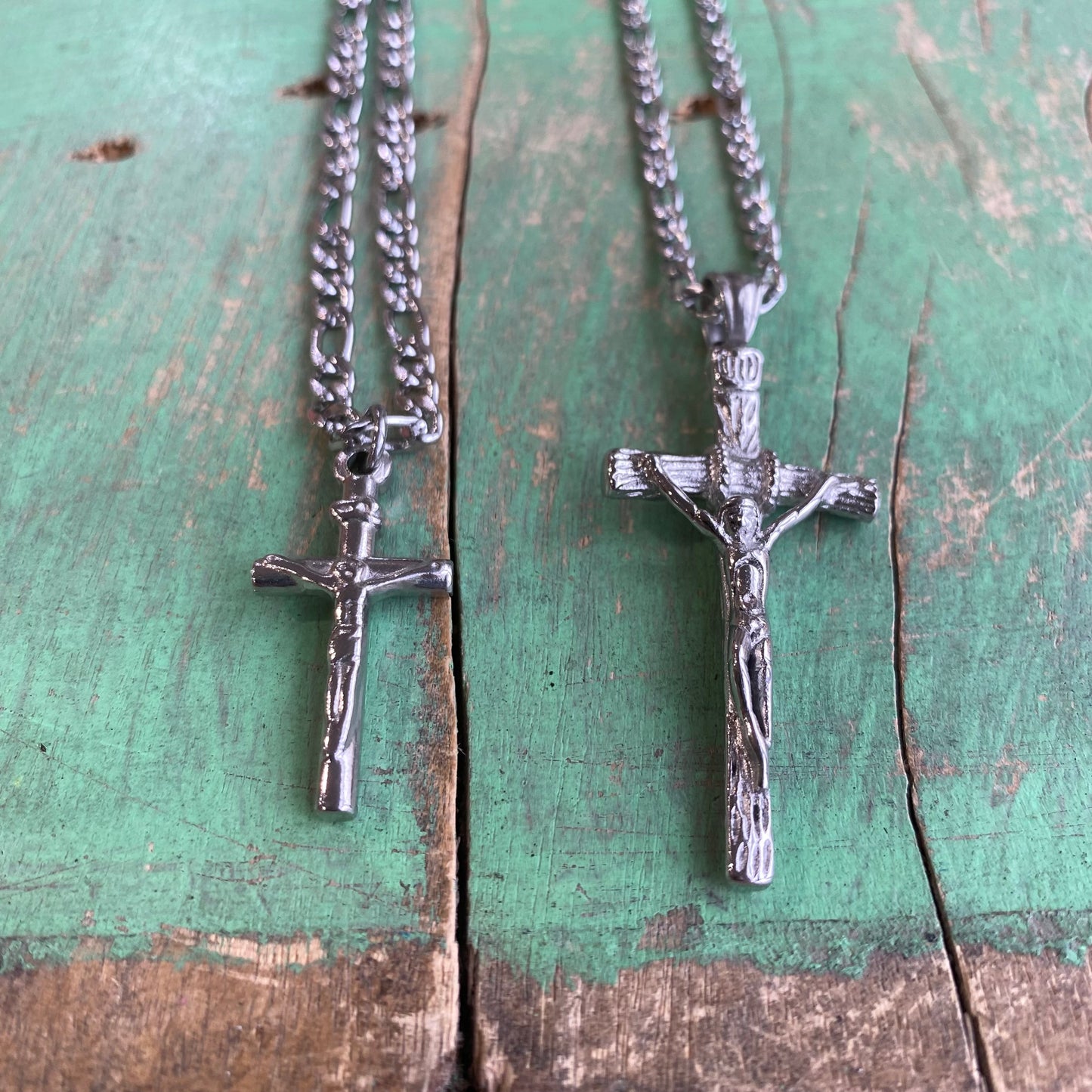 Daddy and Me Figaro Crucifix Chain