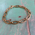 Stainless Steel Bold Cross Link Bracelet or Necklace