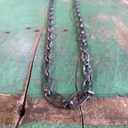 Stainless Steel Bold Cross Link Bracelet or Necklace