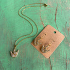 Sign Language "I Love You" Necklace and Earrings Set