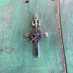 Holy Spirit Sacred Heart Cross Pendant