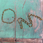 Solid Linked Gold Heart Chain Necklace or Bracelet