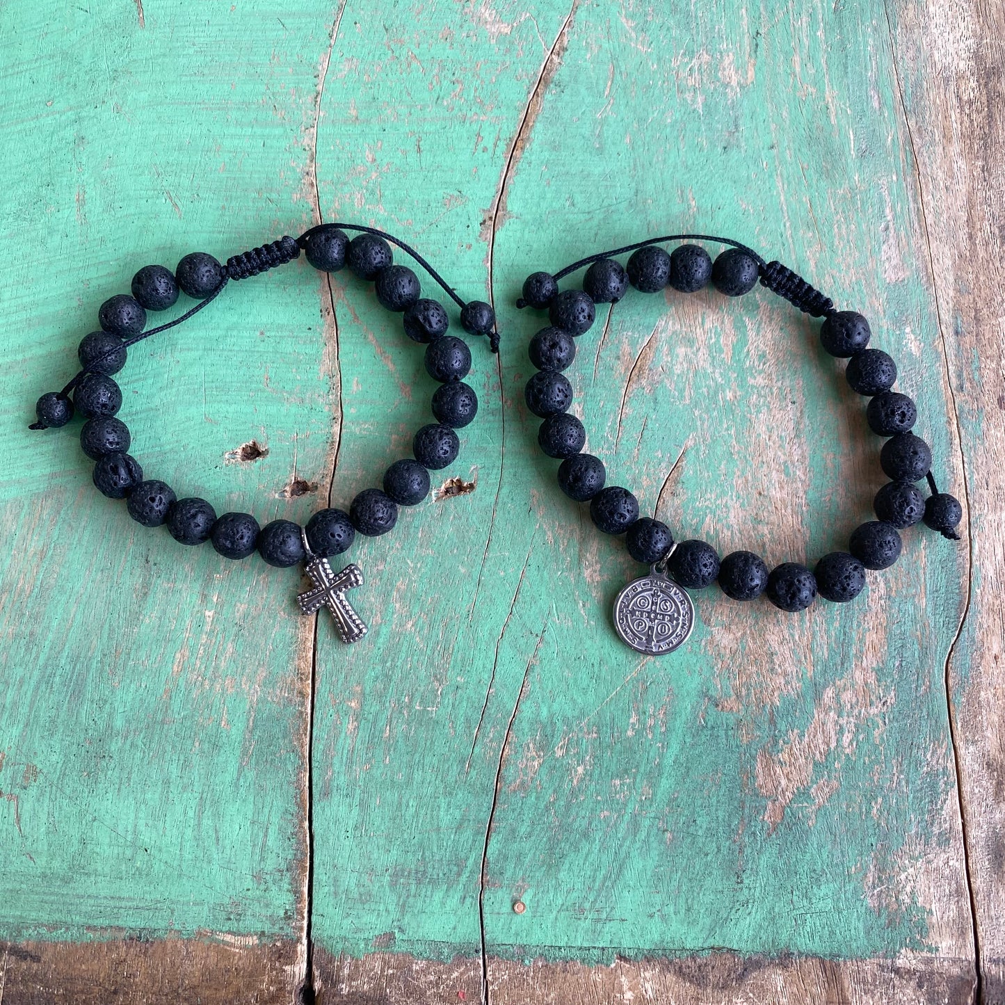 Black Lava Bead Protection Bracelet