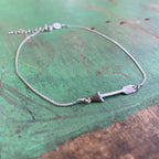 Sterling Silver Arrow Anklet