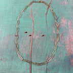 Sterling Silver Gold Plated Paperclip Chains