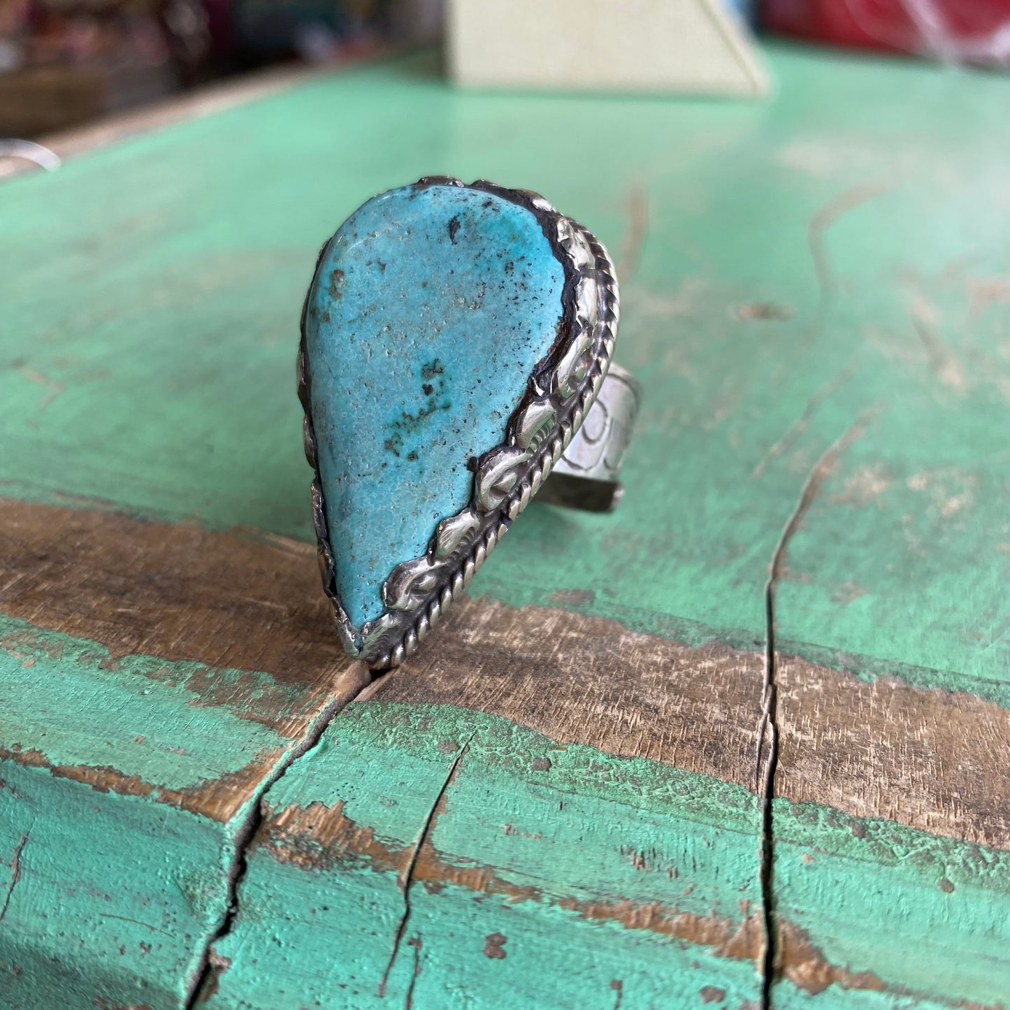 Turquoise Teardrop Ring