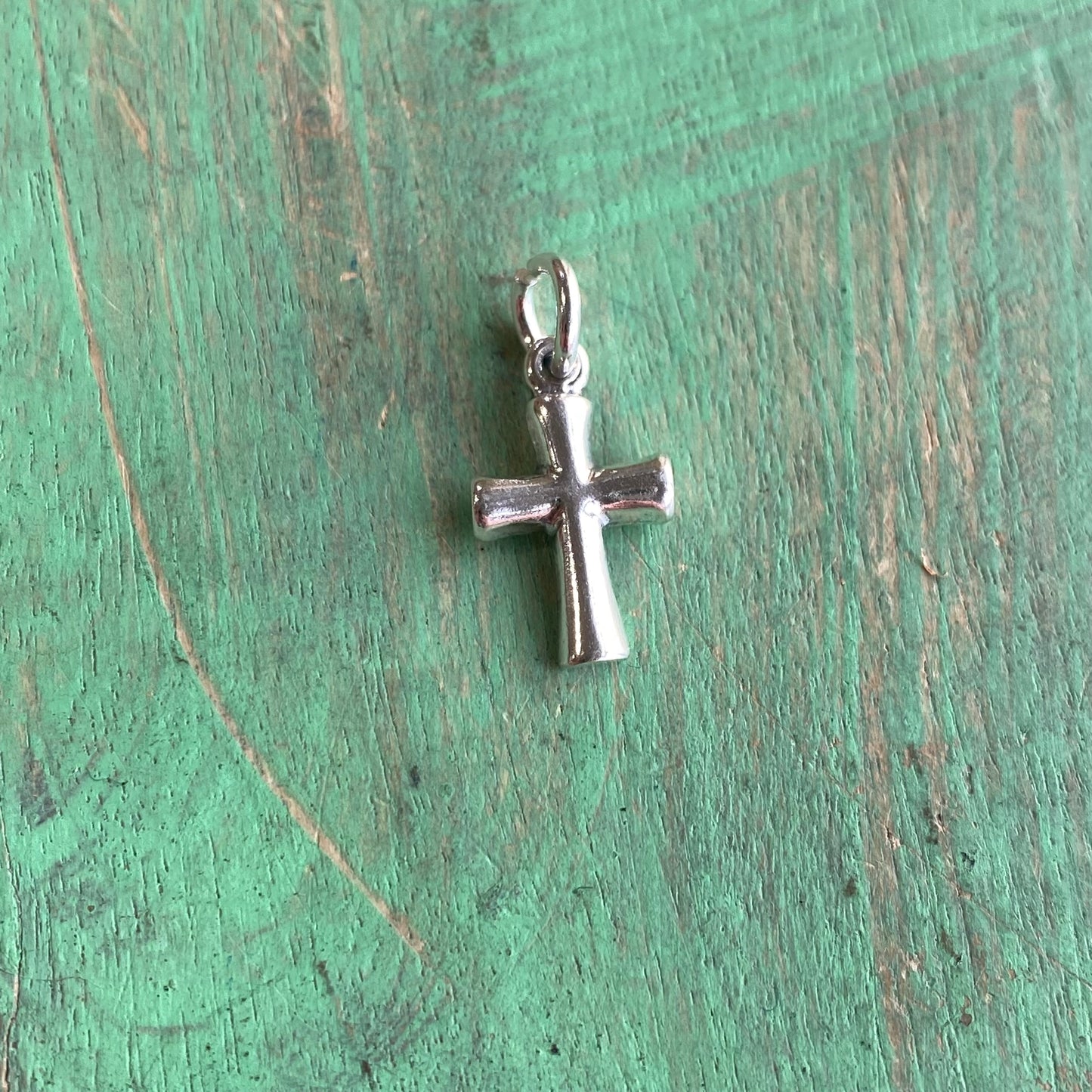 Cross Sterling Silver Charm