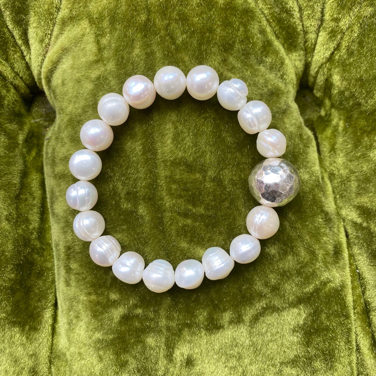 Sterling Silver Pearl Bracelet