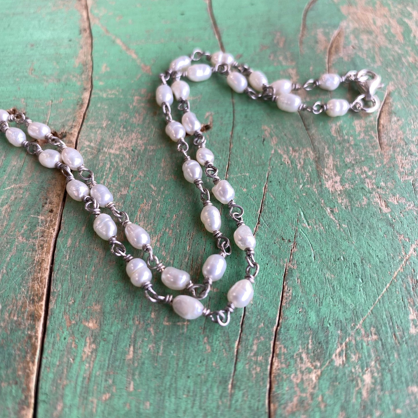 Heart of Our Lady Pearl Necklace